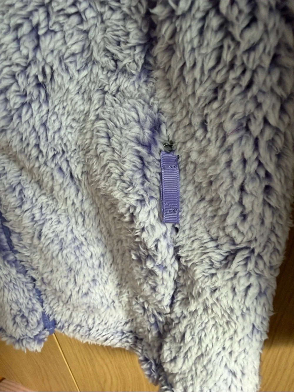 32 Degrees Girls Plush Zip-Up Jacket - Light Lavender